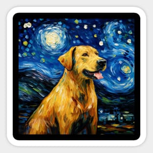 Chinook painted in Starry Night style Sticker